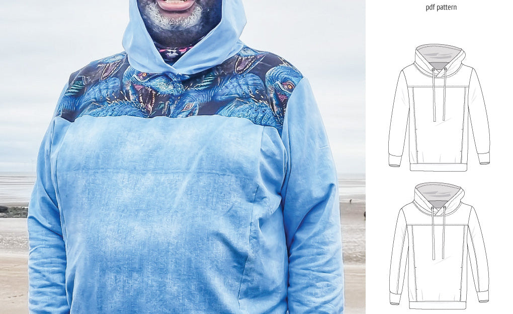 Apollo knit colorblocked hoodie for men (PDF)