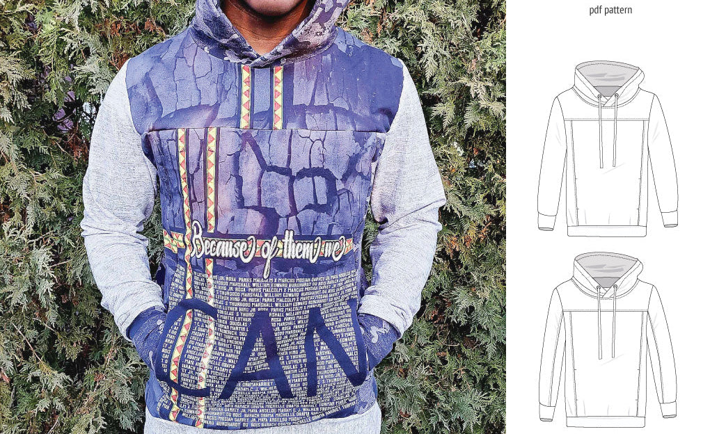 Apollo knit colorblocked hoodie for men (PDF)