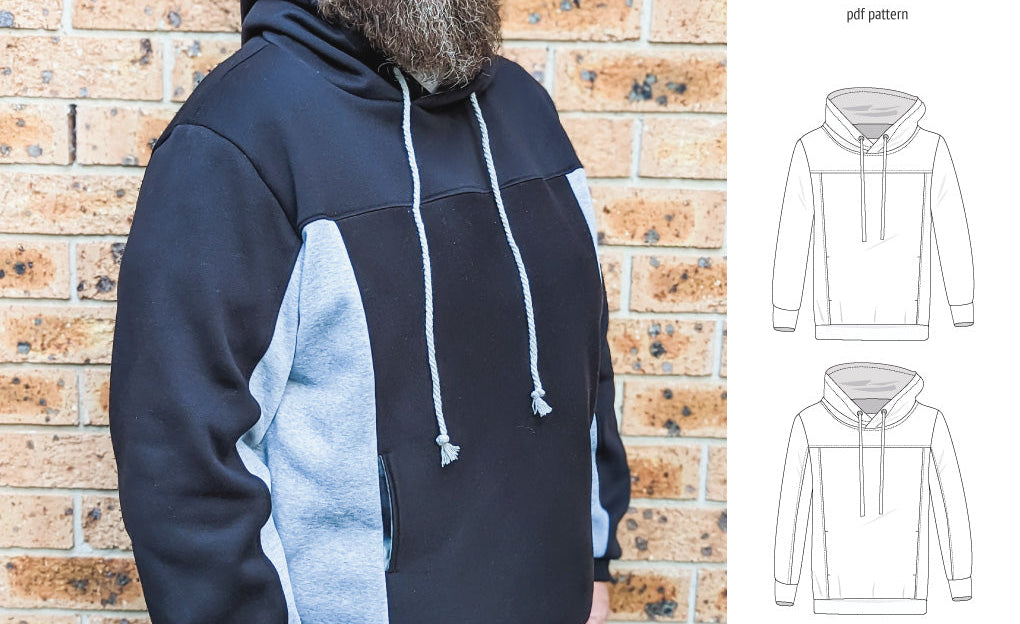 Apollo knit colorblocked hoodie for men (PDF)