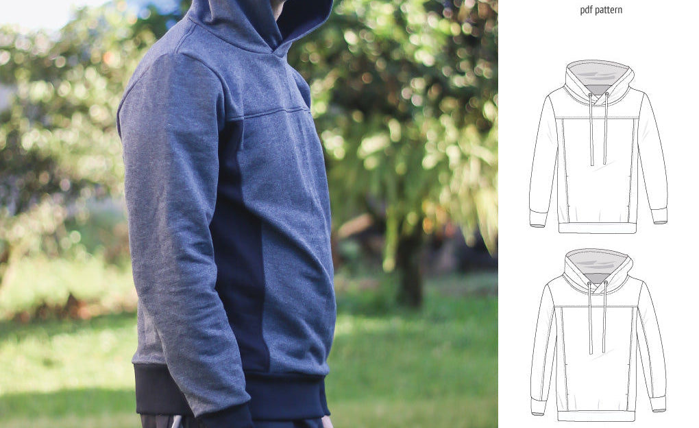 Apollo knit colorblocked hoodie for men (PDF)