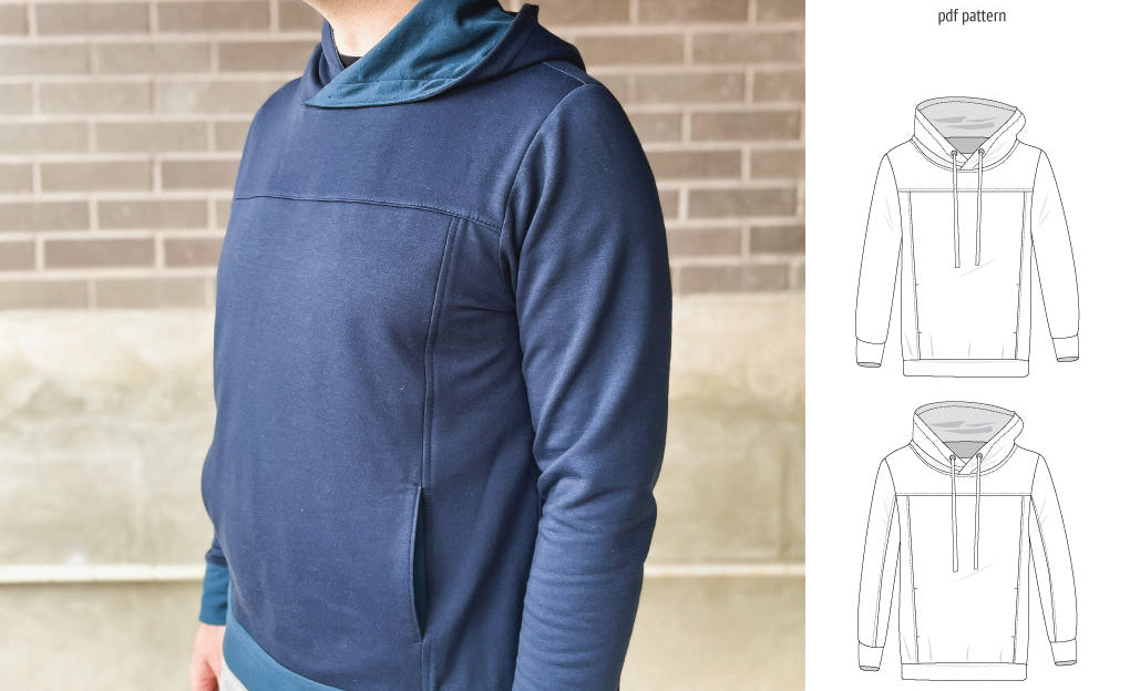 Apollo knit colorblocked hoodie for men (PDF)
