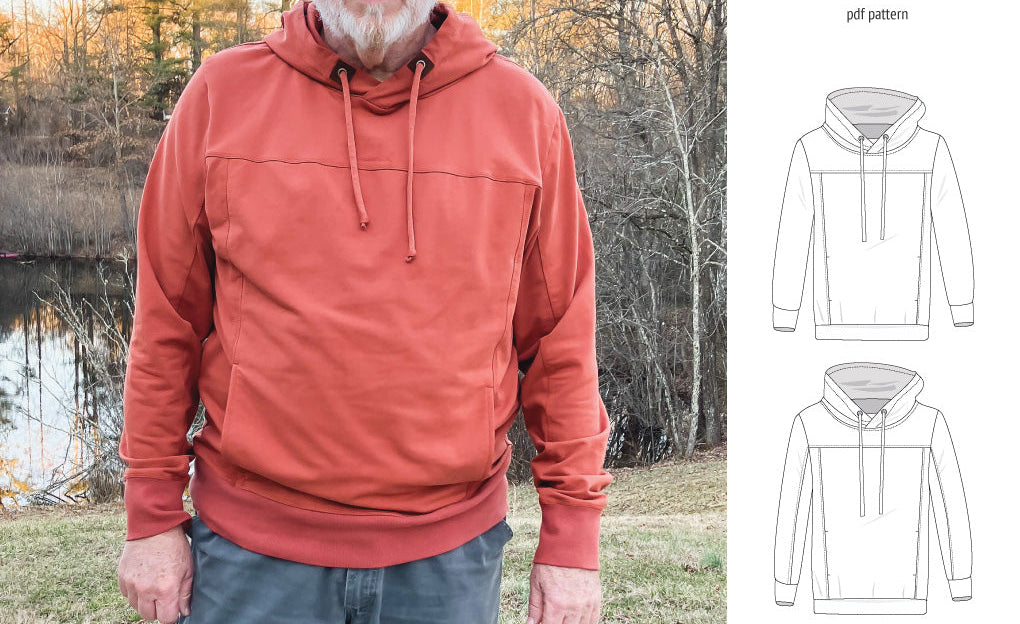 Apollo knit colorblocked hoodie for men (PDF)