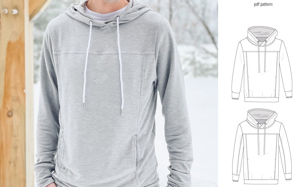 Apollo knit colorblocked hoodie for men (PDF)