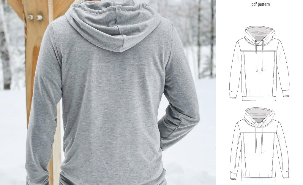 Apollo knit colorblocked hoodie for men (PDF)