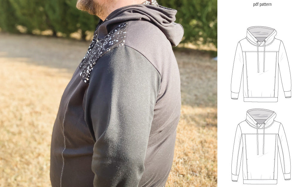 Apollo knit colorblocked hoodie for men (PDF)