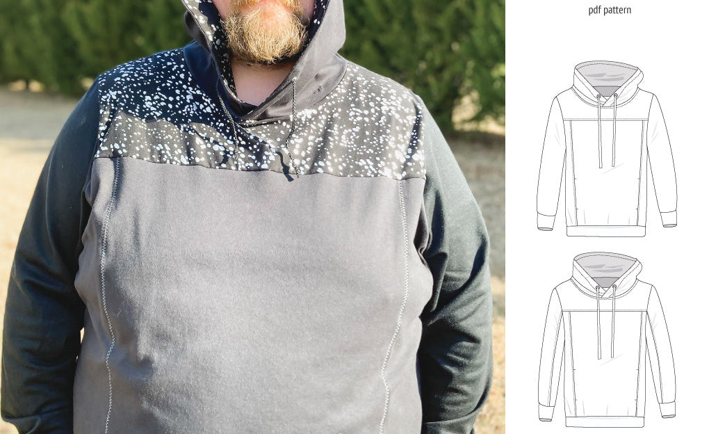 Apollo knit colorblocked hoodie for men (PDF)