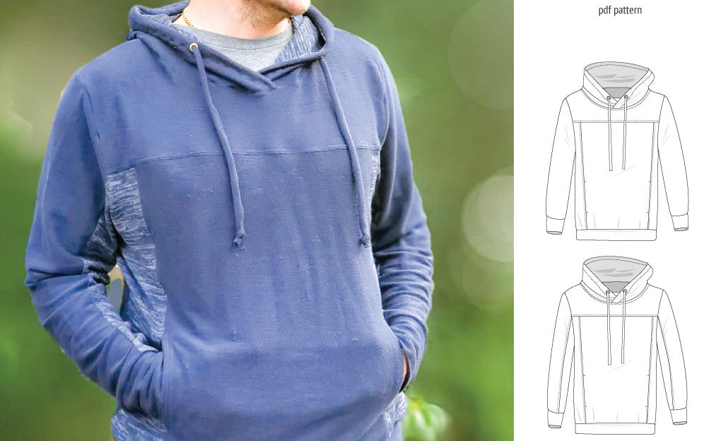 Apollo knit colorblocked hoodie for men (PDF)