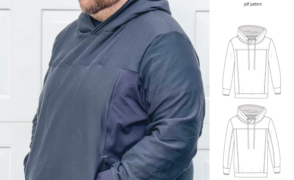 Apollo knit colorblocked hoodie for men (PDF)