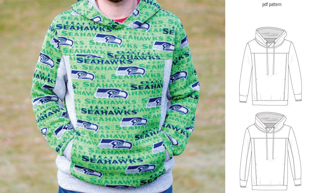 Apollo knit colorblocked hoodie for men (PDF)
