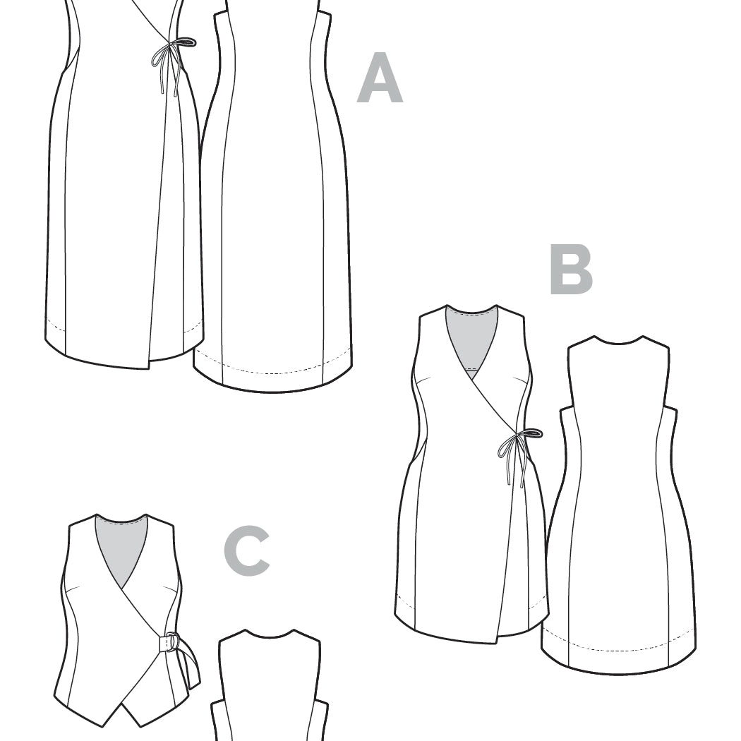 Aylin Wrap Dress + Vest
