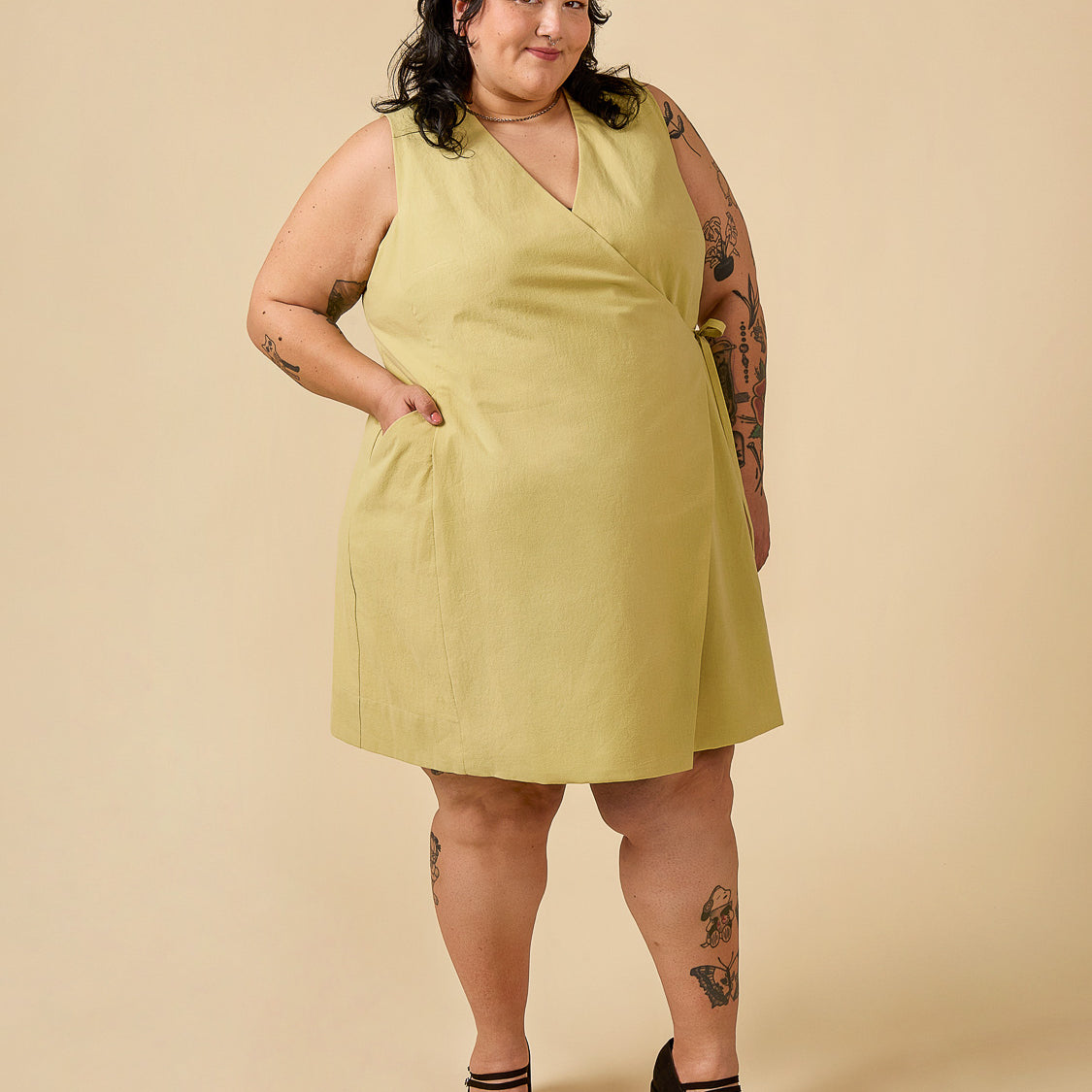 Aylin Wrap Dress + Vest