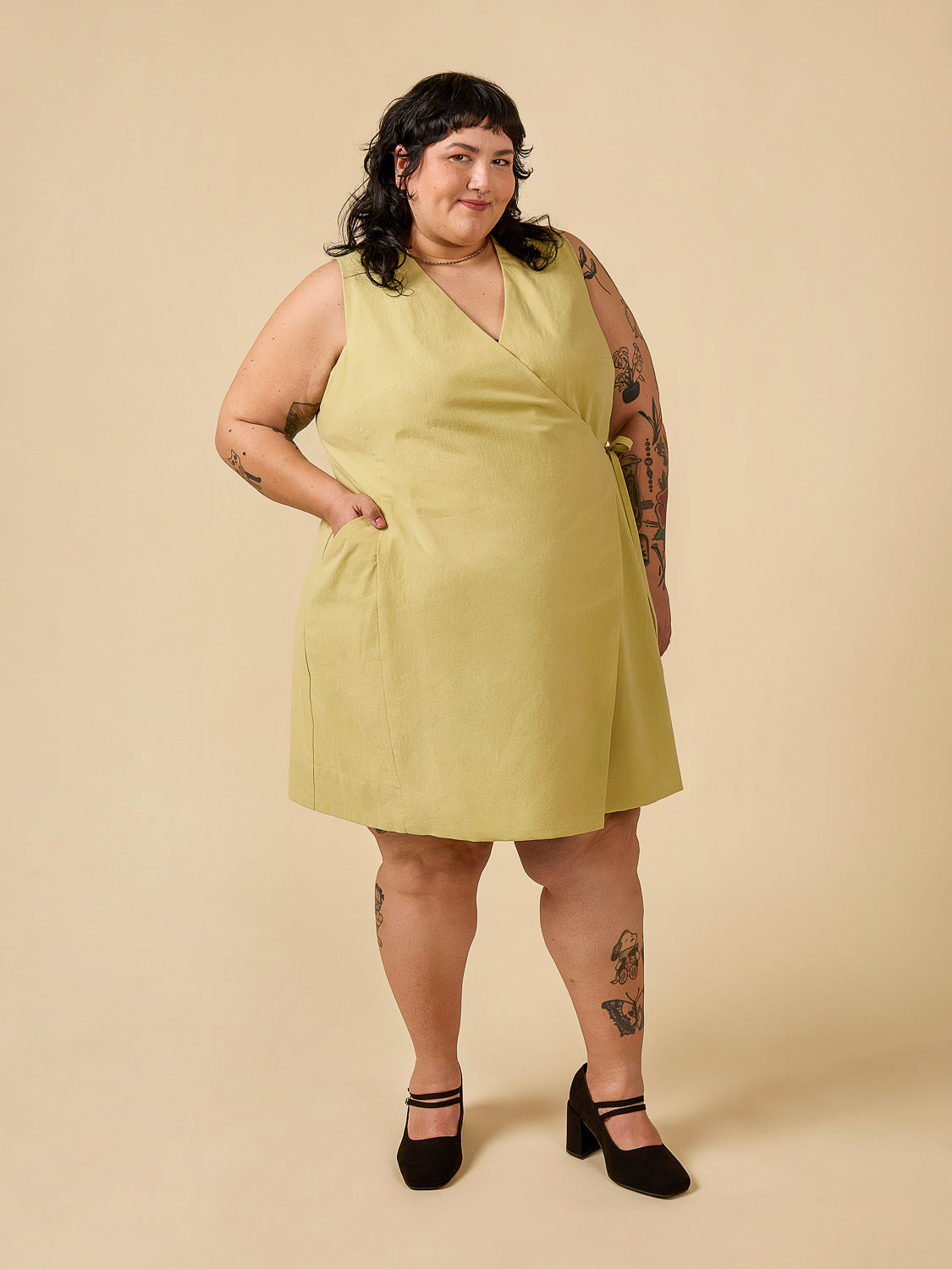 Aylin Wrap Dress + Vest