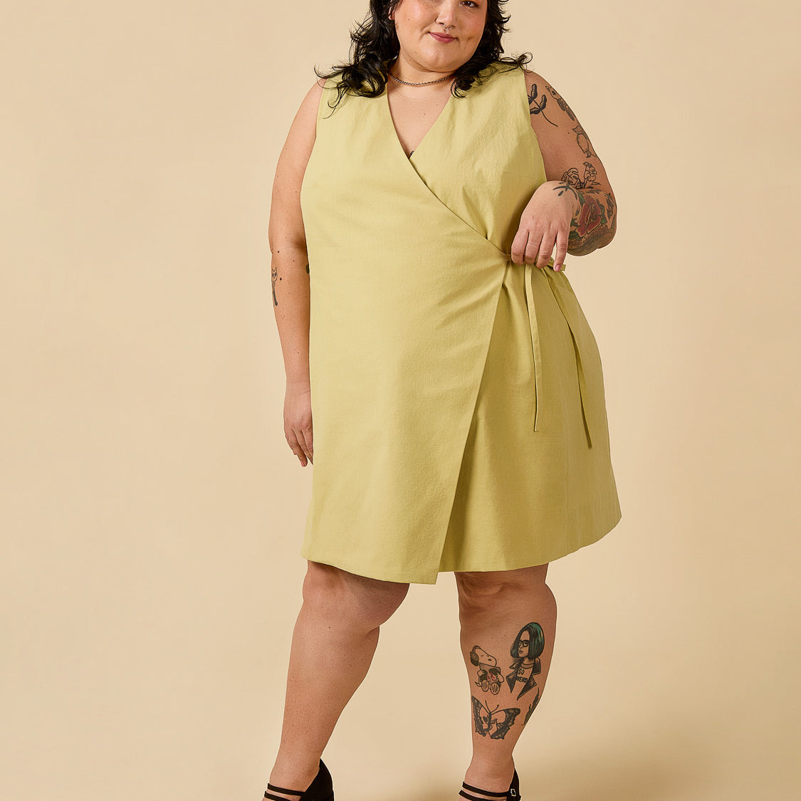 Aylin Wrap Dress + Vest