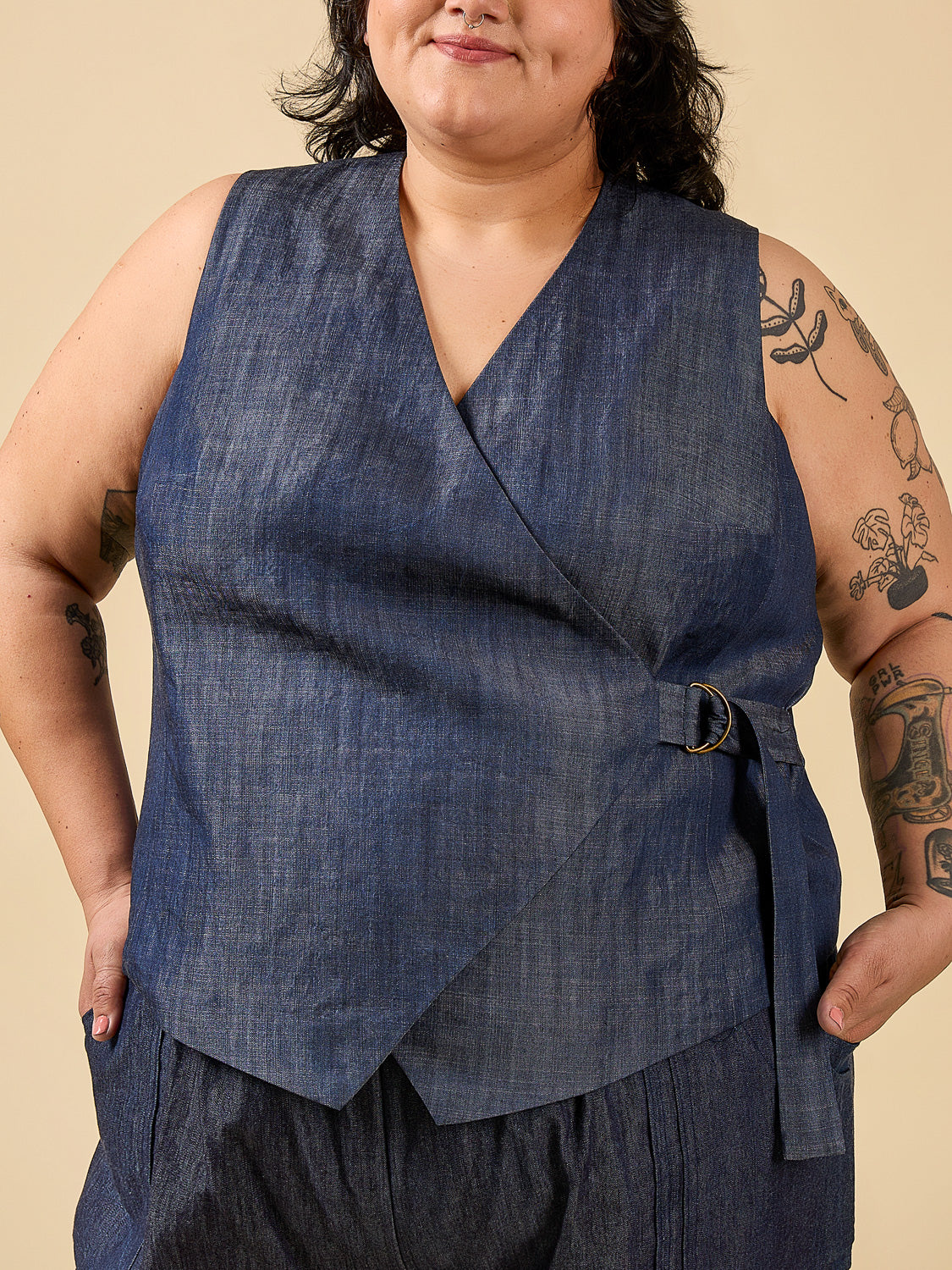Aylin Wrap Dress + Vest