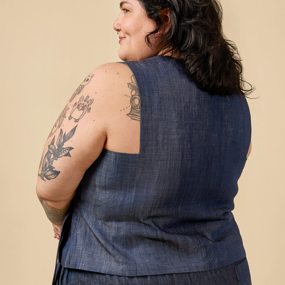 Aylin Wrap Dress + Vest