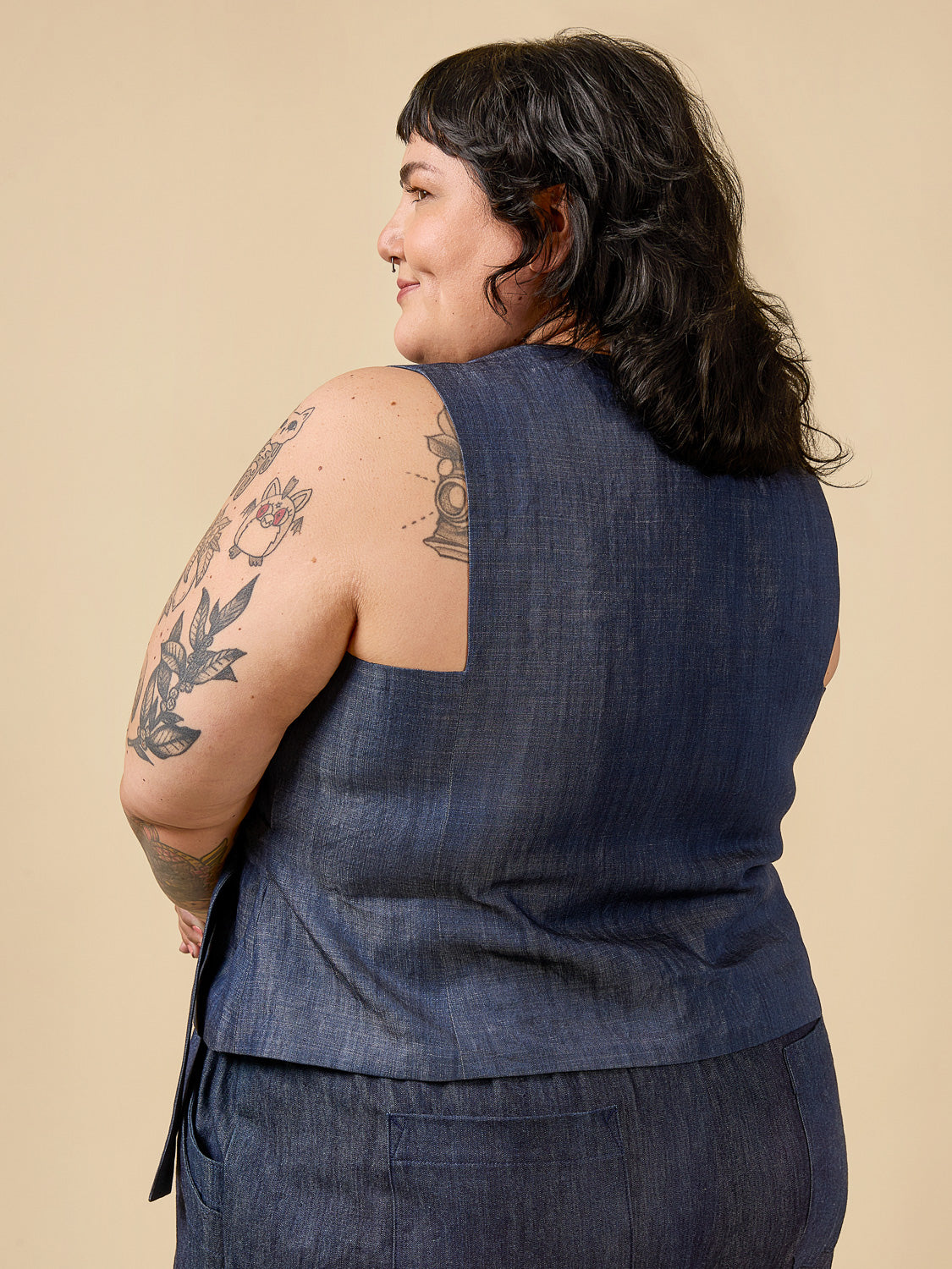 Aylin Wrap Dress + Vest