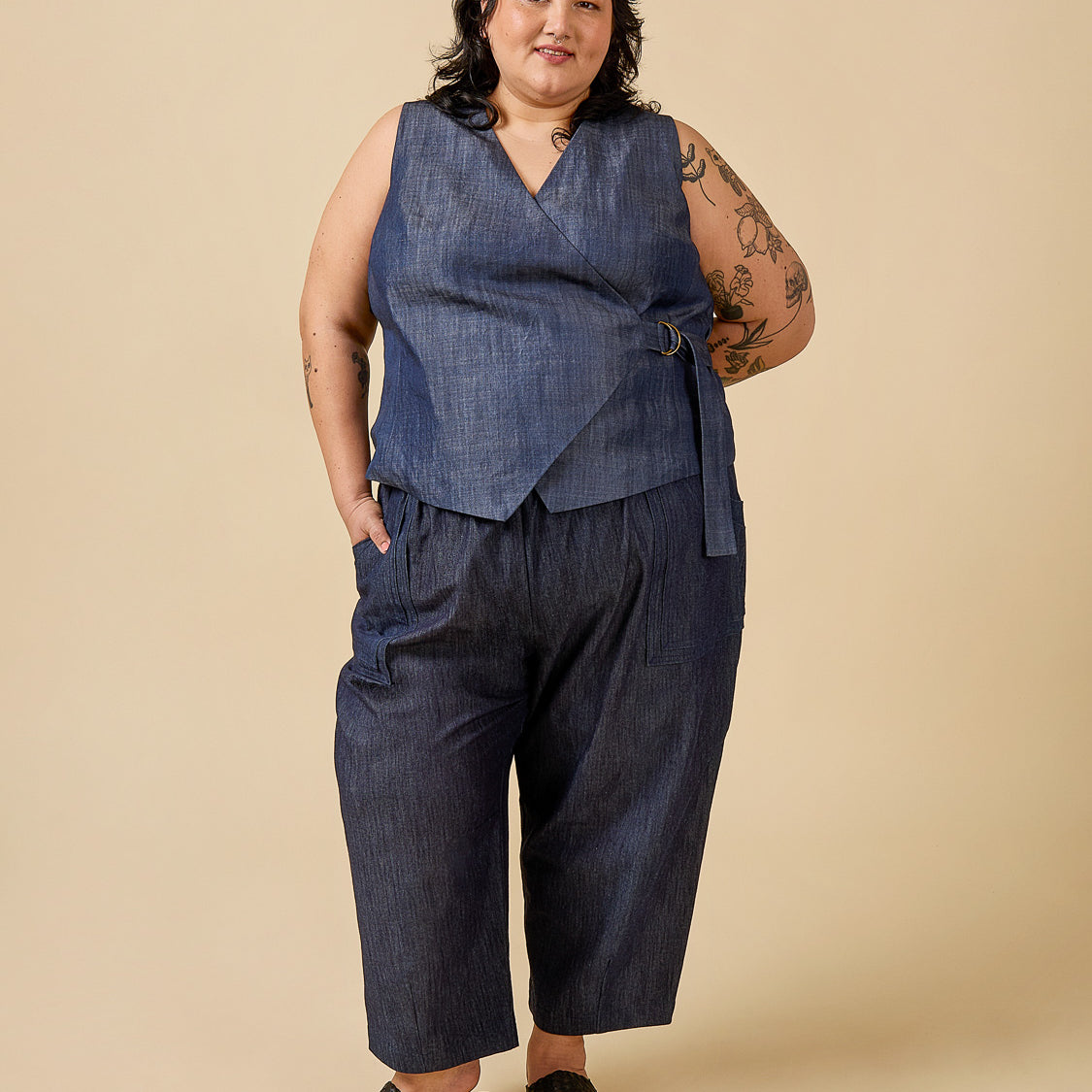 Aylin Wrap Dress + Vest