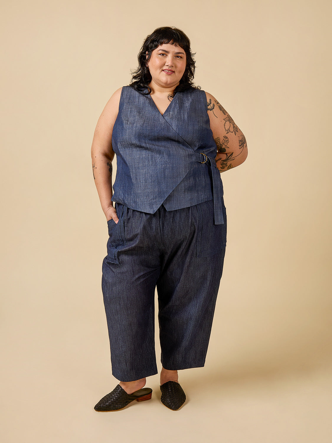 Aylin Wrap Dress + Vest