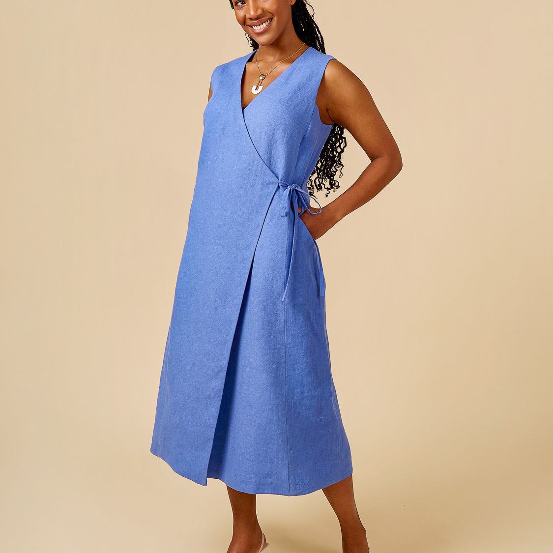 Aylin Wrap Dress + Vest