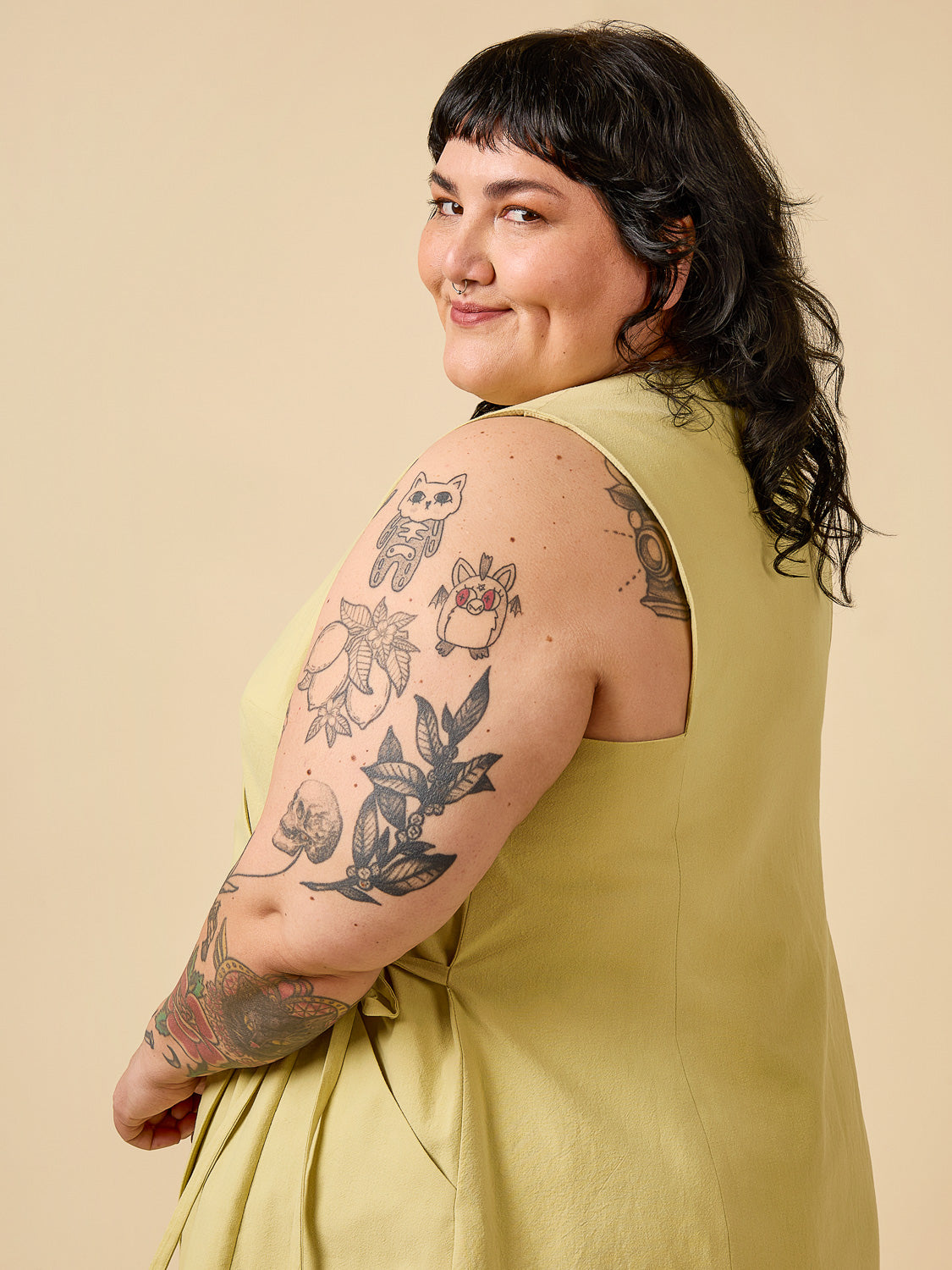 Aylin Wrap Dress + Vest