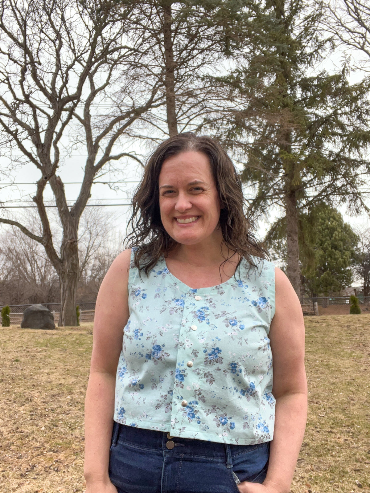 Bloom Button Top and Dress Sewing Pattern