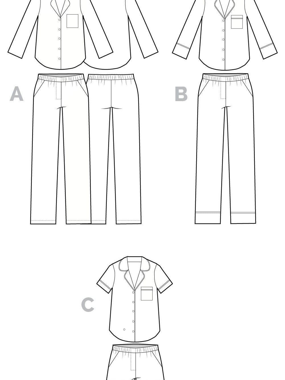 Carolyn Pajamas Pattern