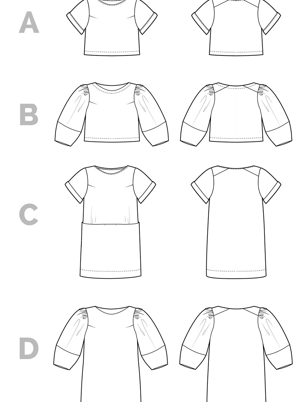 Cielo Top + Dress Pattern