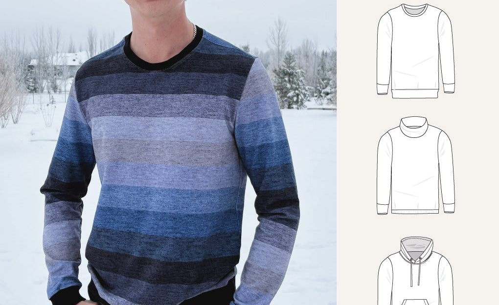 Crew pullover for men (PDF)