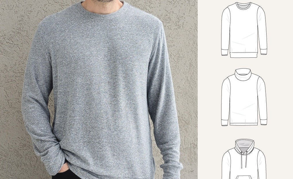Crew pullover for men (PDF)