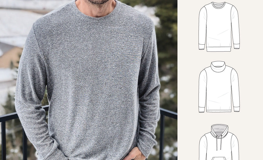 Crew pullover for men (PDF)