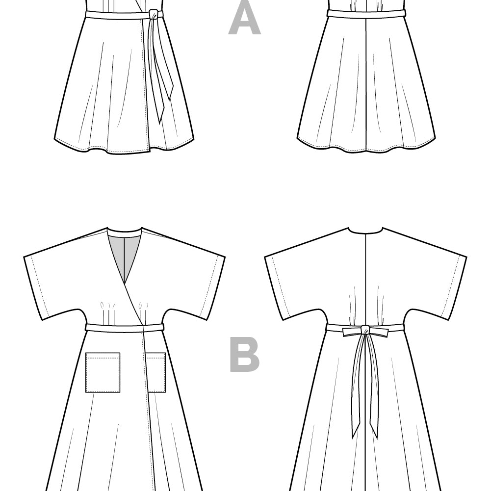 Elodie Wrap Dress Pattern