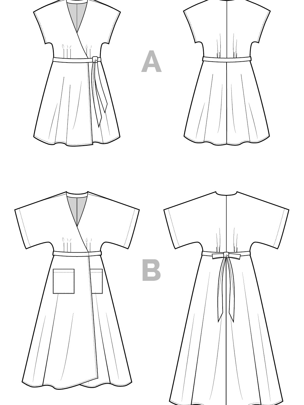 Elodie Wrap Dress Pattern