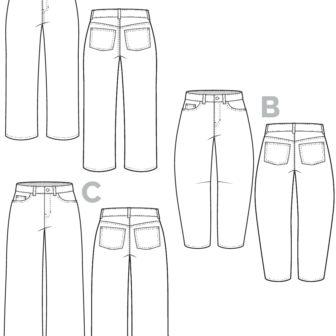 Frank Jeans Pattern