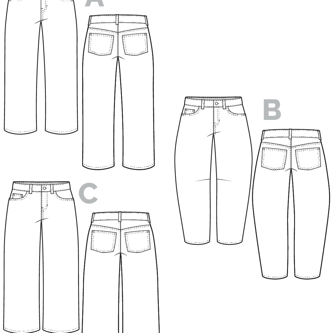 Frank Jeans Pattern