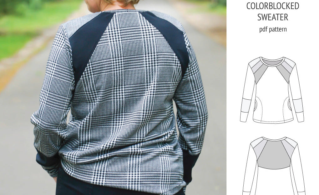 Linnea colorblocked sweater (PDF)