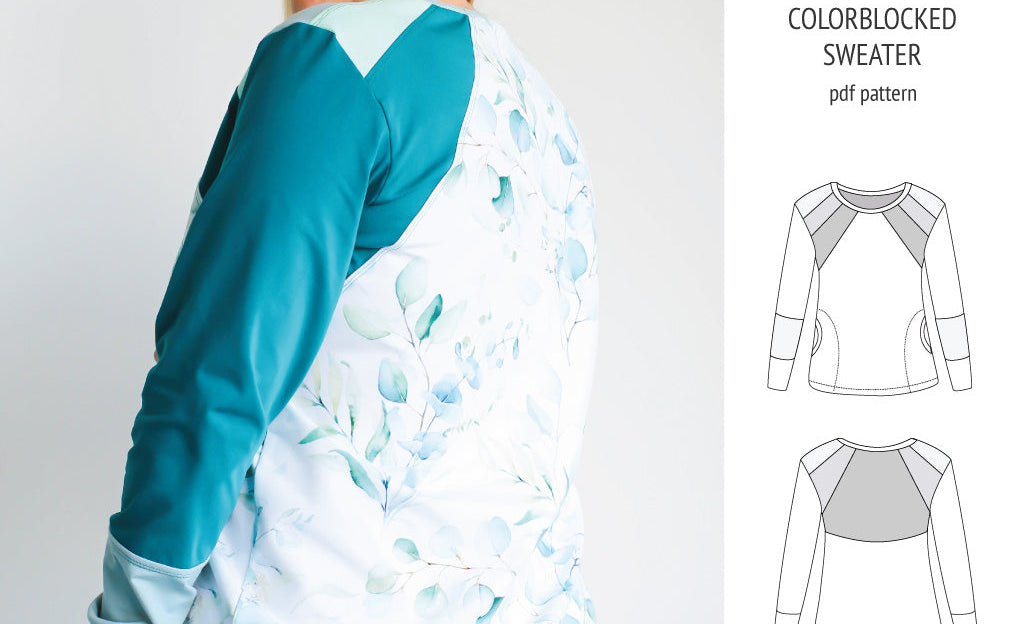 Linnea colorblocked sweater (PDF)