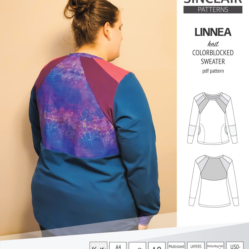 Linnea colorblocked sweater (PDF)