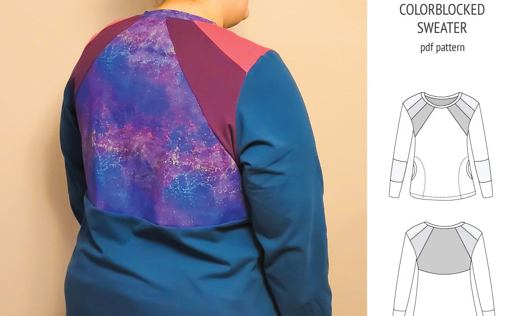 Linnea colorblocked sweater (PDF)
