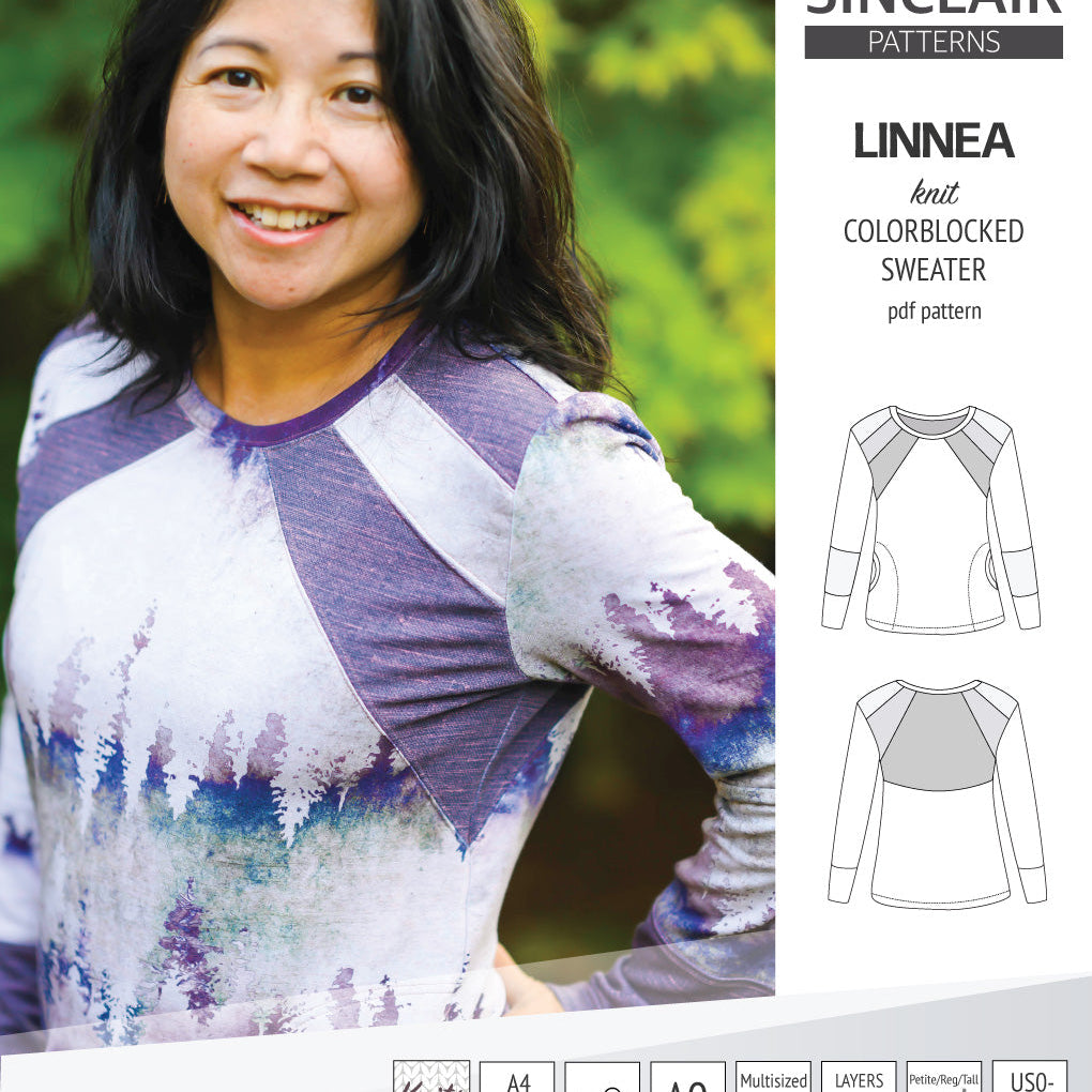 Linnea colorblocked sweater (PDF)