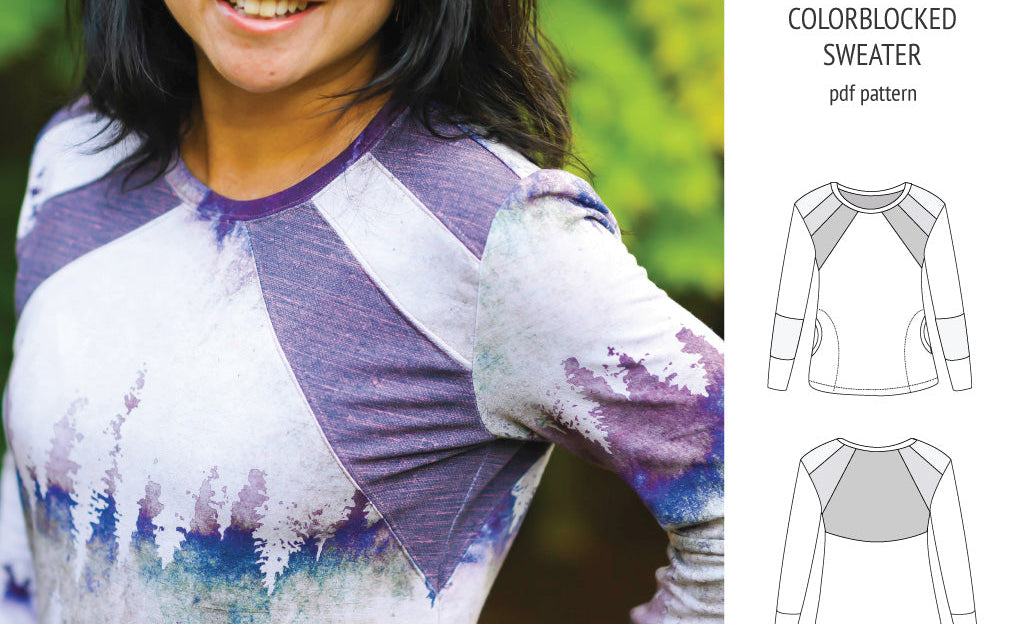 Linnea colorblocked sweater (PDF)