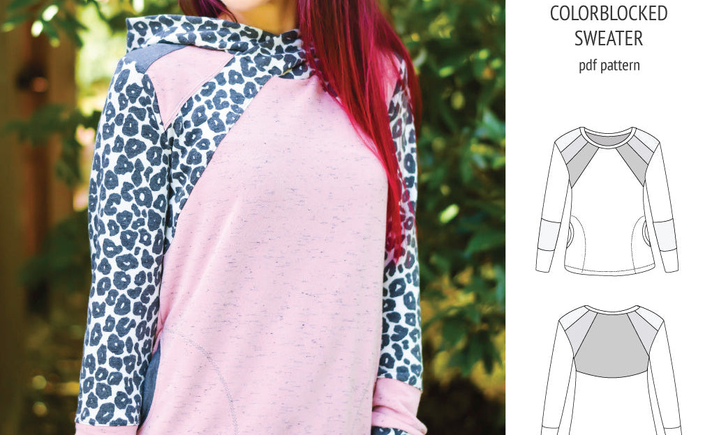 Linnea colorblocked sweater (PDF)