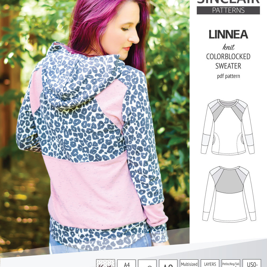 Linnea colorblocked sweater (PDF)