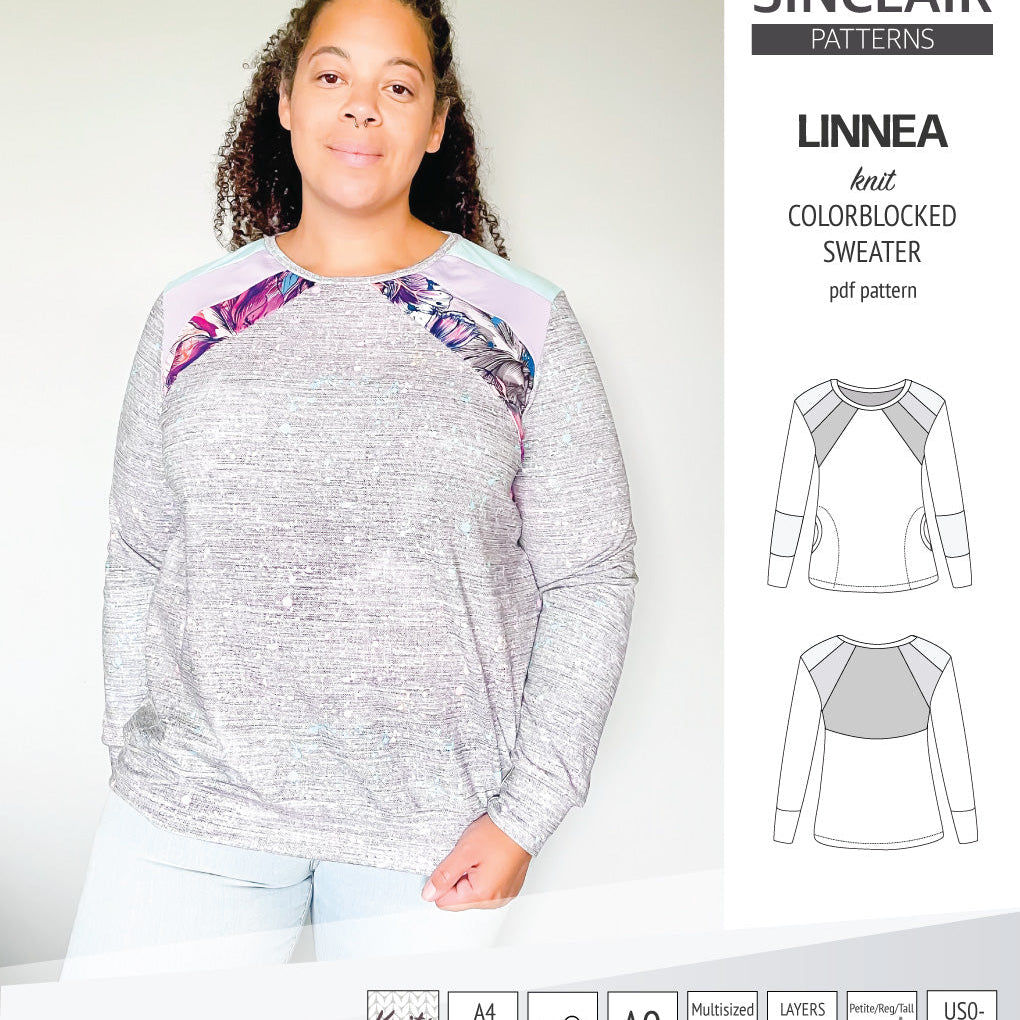 Linnea colorblocked sweater (PDF)