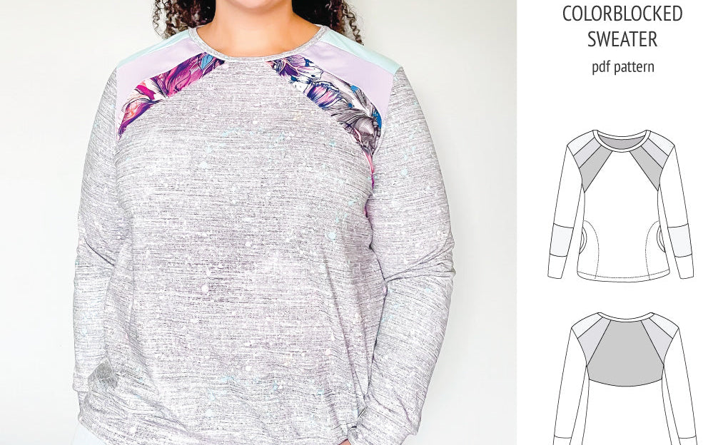 Linnea colorblocked sweater (PDF)