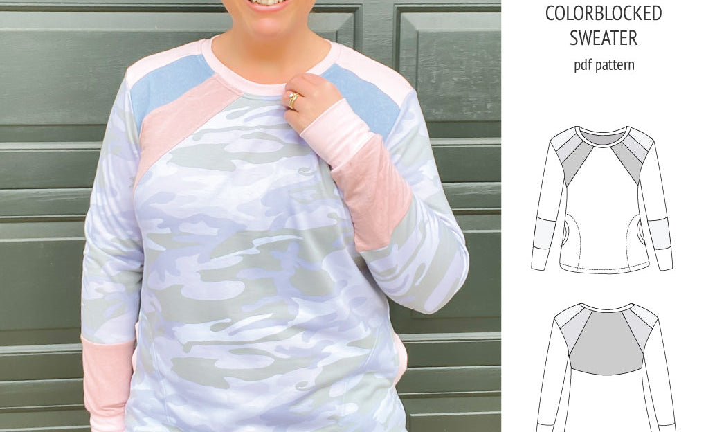 Linnea colorblocked sweater (PDF)