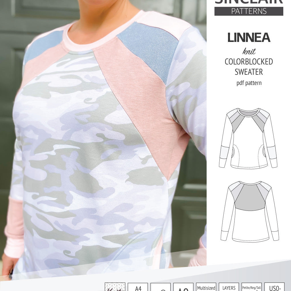 Linnea colorblocked sweater (PDF)