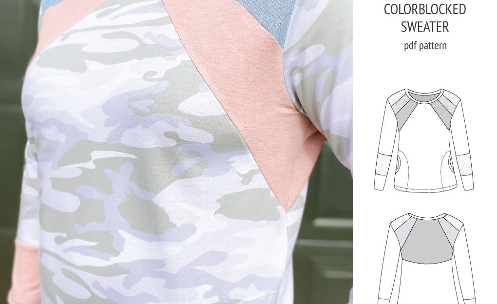 Linnea colorblocked sweater (PDF)