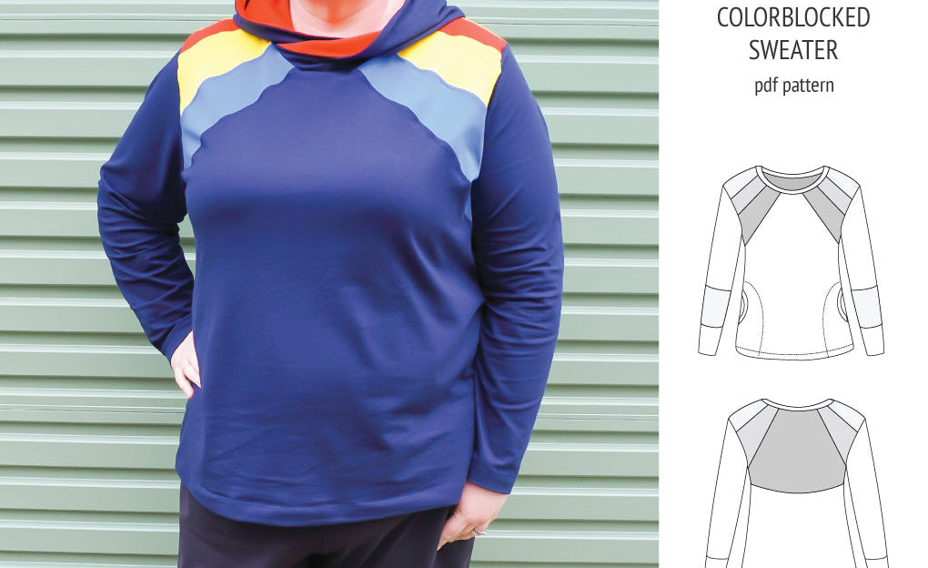 Linnea colorblocked sweater (PDF)