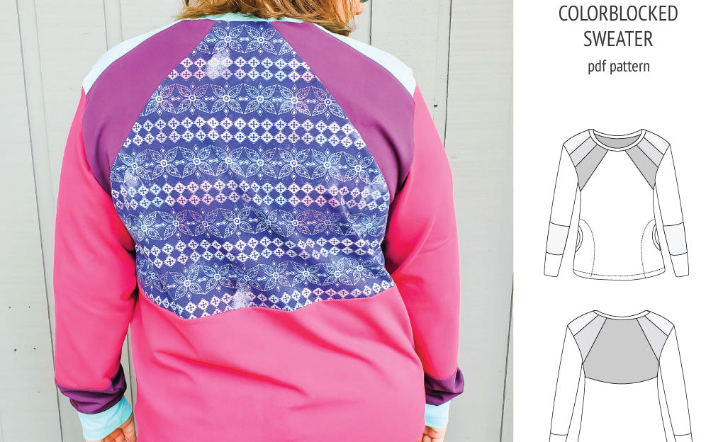 Linnea colorblocked sweater (PDF)