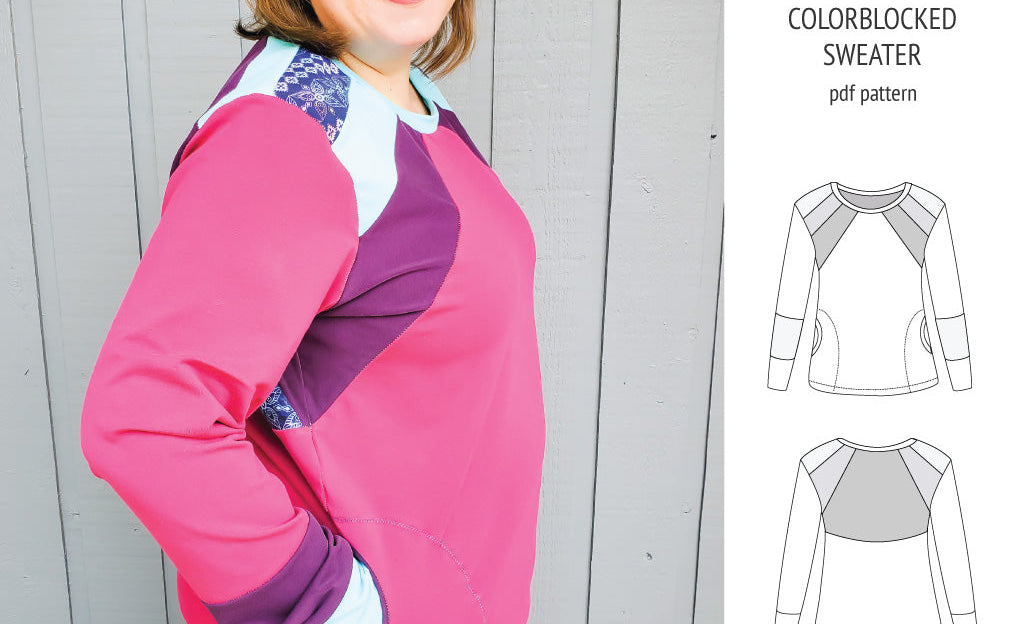Linnea colorblocked sweater (PDF)